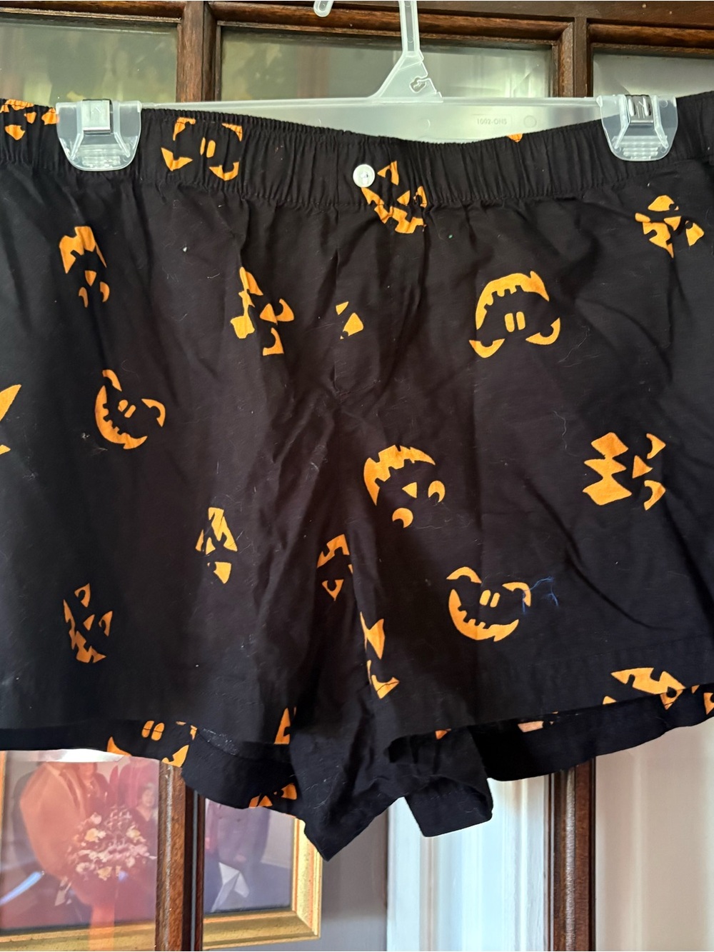 Old Navy Black Women's Halloween Pumpkin Print Shorts